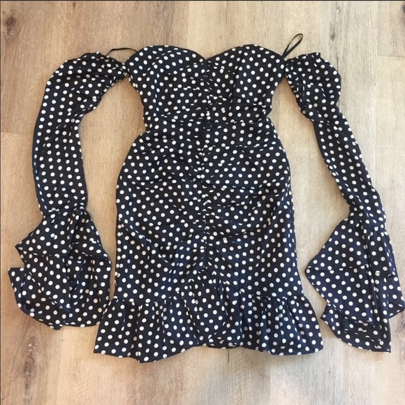 Sabo Skirt Sienna Polka Dot Strapless Dress - Picture 5 of 6